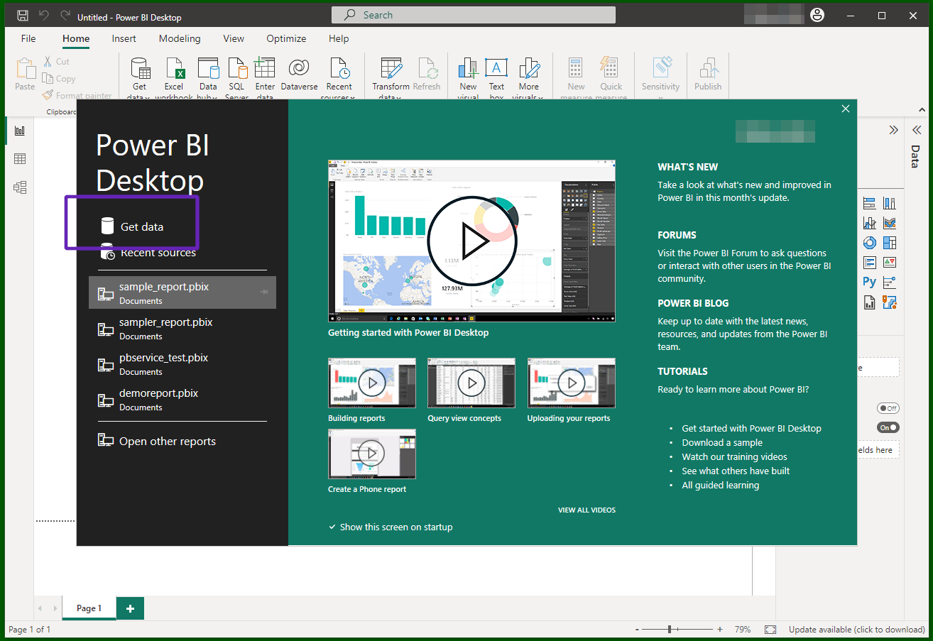Custom connector, Get data in Power BI